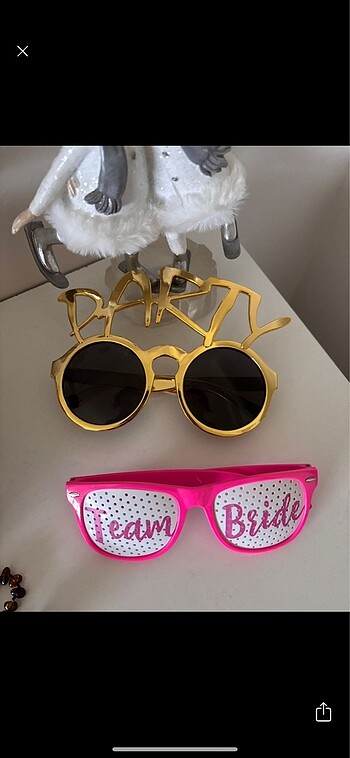 Bride gozlukleri 2 adet party team bride
