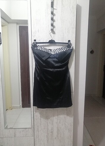 Taşlı Elbise /34 beden - Görsel 6