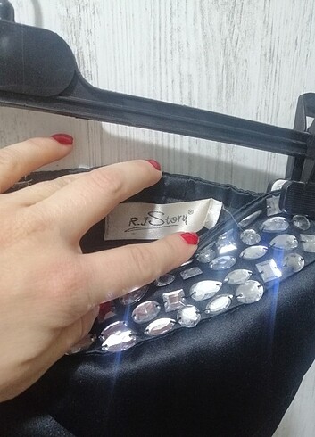 Taşlı Elbise /34 beden - Görsel 9