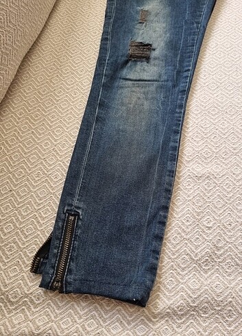 Kot pantolon/34/düşük bel - Görsel 6