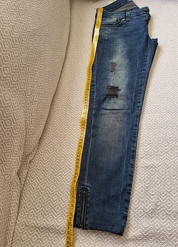 Kot pantolon/34/düşük bel - Görsel 9