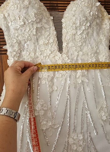 Özel dikim balık gelinlik /xs-s beden - Görsel 4