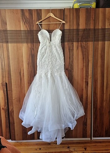 Özel dikim balık gelinlik /xs-s beden - Görsel 3