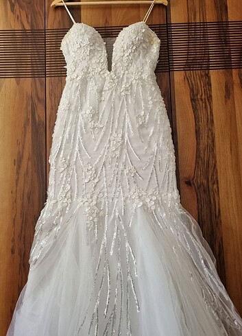 Özel dikim balık gelinlik /xs-s beden - Görsel 6