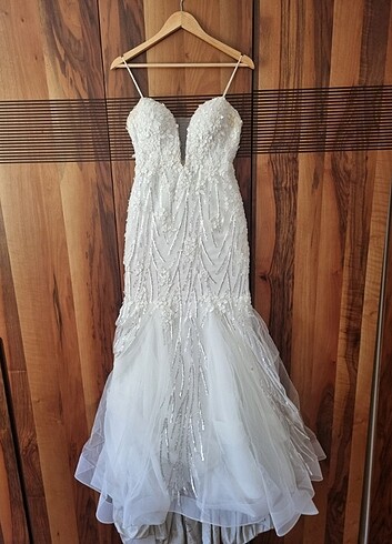 Özel dikim balık gelinlik /xs-s beden - Görsel 2