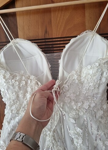 Özel dikim balık gelinlik /xs-s beden - Görsel 8