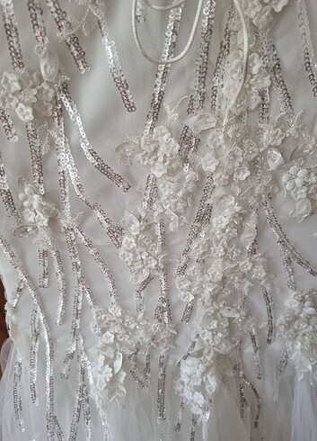 Özel dikim balık gelinlik /xs-s beden - Görsel 9