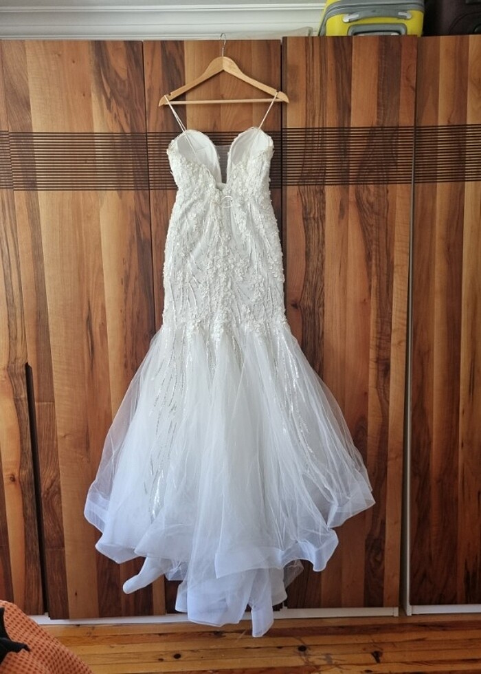 Özel dikim balık gelinlik /xs-s beden - Görsel 3