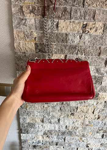 Zara zımbalı Deri Çanta - Görsel 7