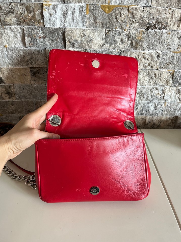 Zara zımbalı Deri Çanta - Görsel 4