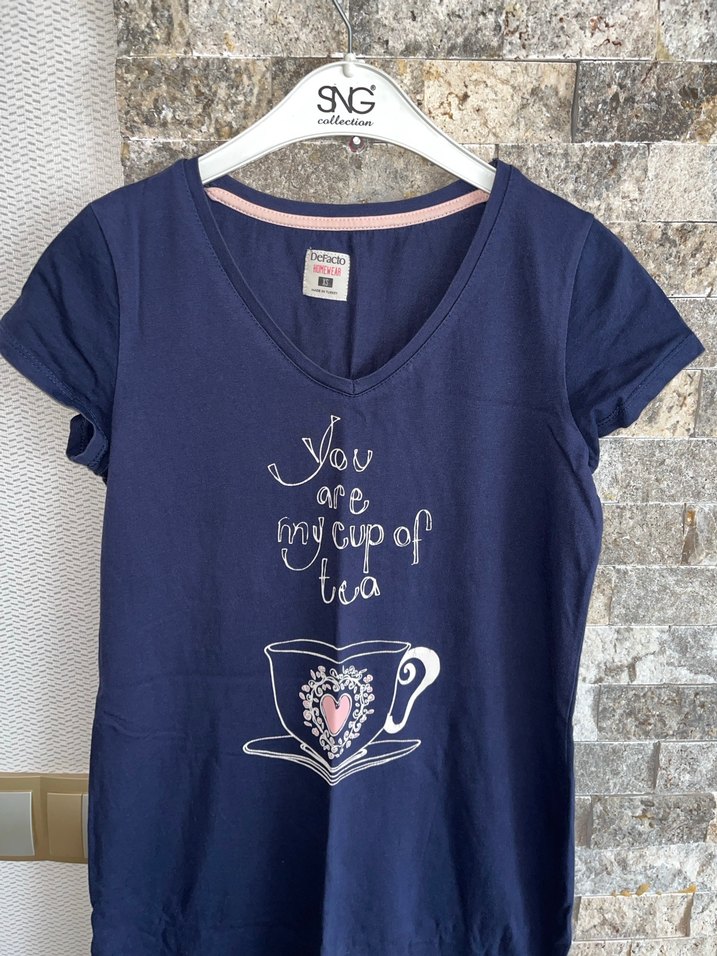 Defacto penye ev elbisesi gecelik - Görsel 2