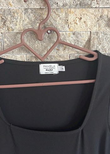 Siyah Uzun Kollu yırtmaçlı Elbise - Görsel 3