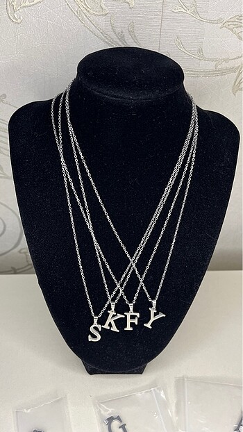 Accessorize Çelik harfli kolye çeşitleri 45cm