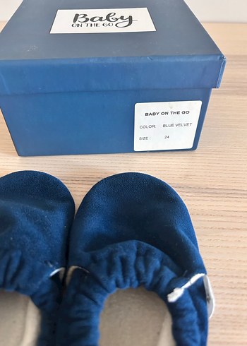 Baby on the go 24 numara kadife patik - Görsel 2