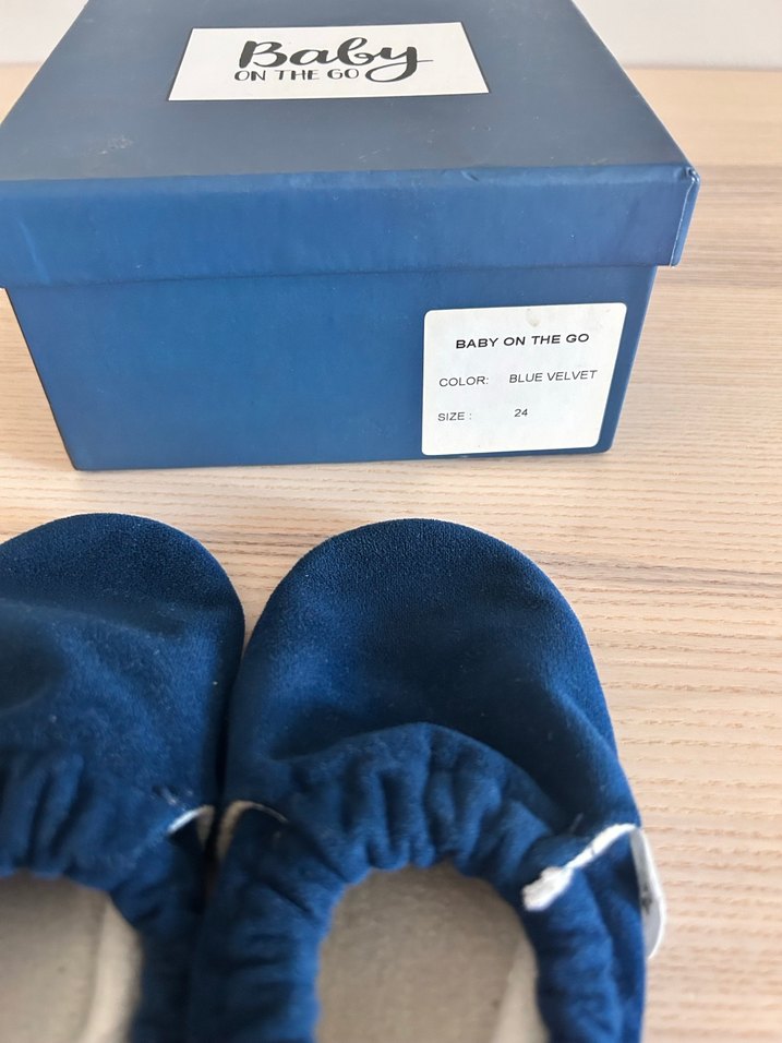 Baby on the go 24 numara kadife patik - Görsel 2