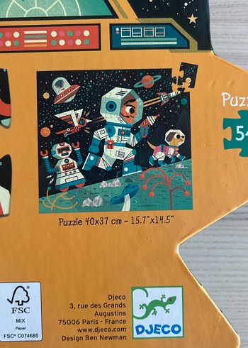 Djeco Uzay Temalı 54 Parça Çocuk Yapbozu - Görsel 3