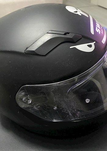 Sway Siyah Parlak Biker Kask - Görsel 2