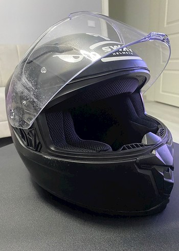 Sway Siyah Parlak Biker Kask - Görsel 4