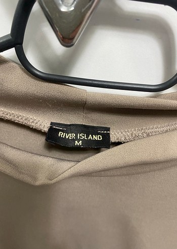 Bej Yüksek Yakalı Uzun Kollu Bluz - Görsel 2