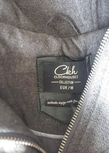 m Beden gri Renk Gri Midi Kadın Ceket Kapşon Detaylı