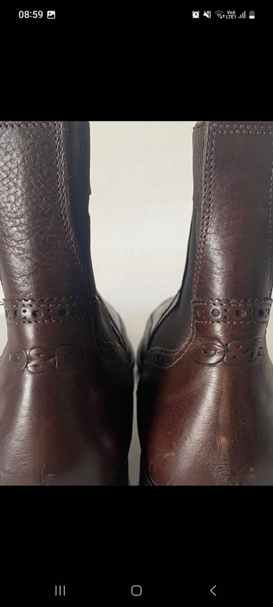 Dolce &Gabanna Kahverengi Deri Erkek Bot - Modern Klasik - Görsel 4