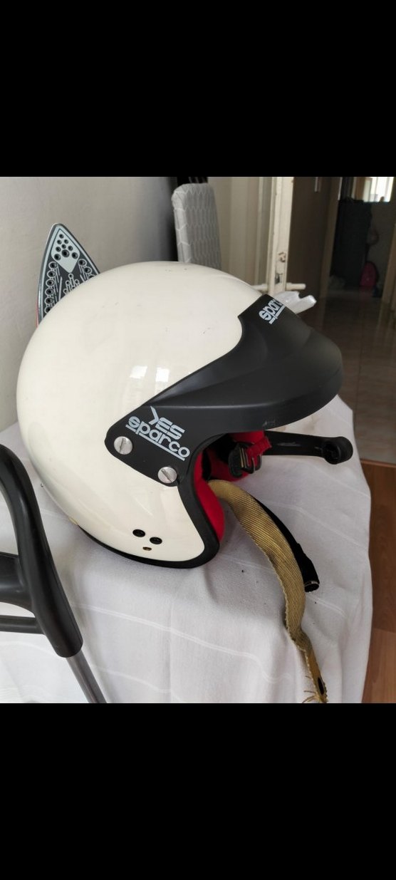 Beyaz Sparco Biker Motosiklet Kaskı - Görsel 2