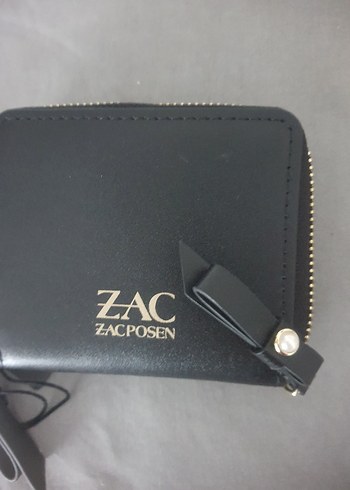 Zac Zacposen Siyah Deri Fermuarlı Cüzdan - Görsel 5