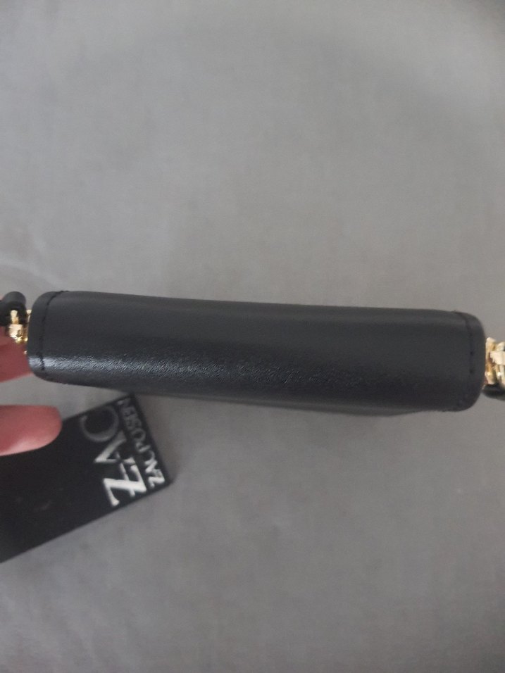 Zac Zacposen Siyah Deri Fermuarlı Cüzdan - Görsel 4