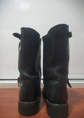 Orjinal Harley Davidson Siyah Deri Bot - Görsel 4