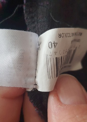 Mudo Kadın Mor Desenli Midi Elbise - Görsel 9