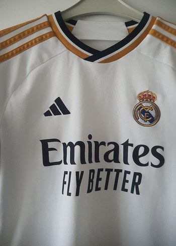 11/12 Yaş Erkek Beyaz Real Madrid Spor Forması - Görsel 2