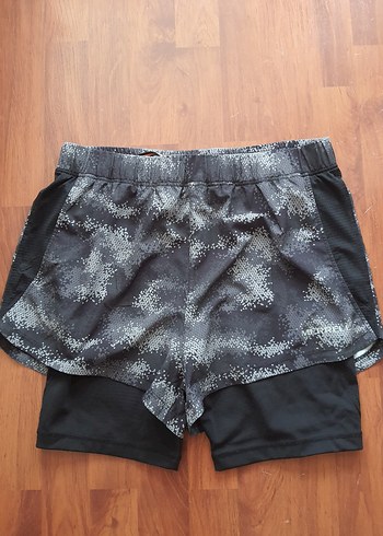 l Beden siyah Renk Merrel Erkek Siyah Tie-Dye Mini Spor Şort