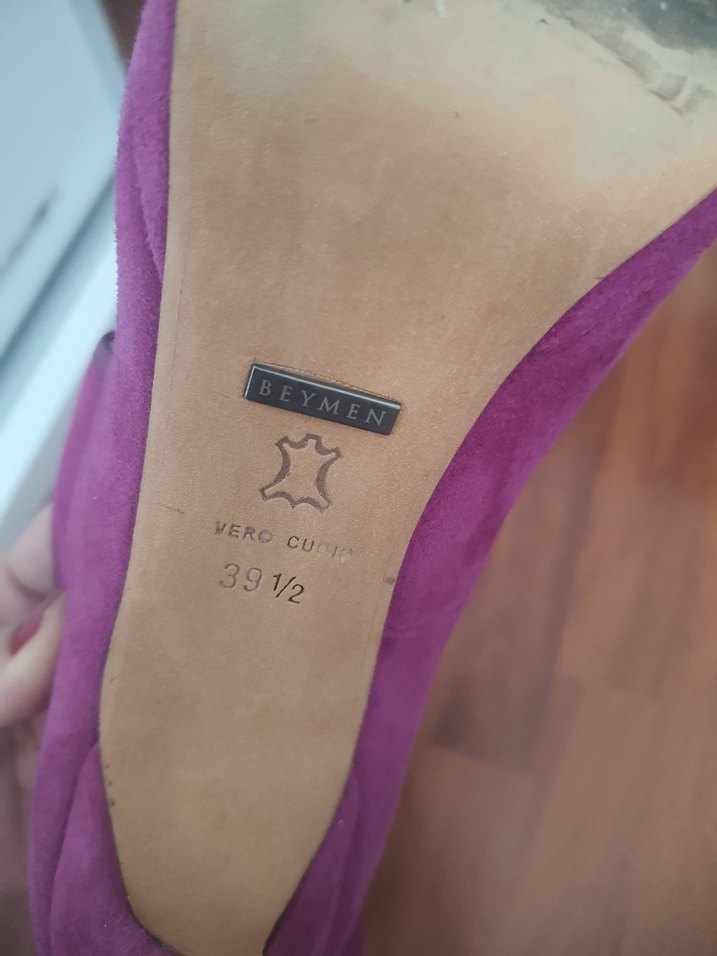 Beymen Collection Pembe Süet Kadın Platform Topuklu Ayakkabı - Görsel 5