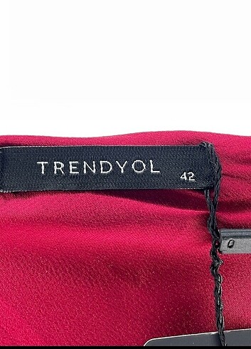 42 Beden bordo Renk Trendyol Askılı Elbise