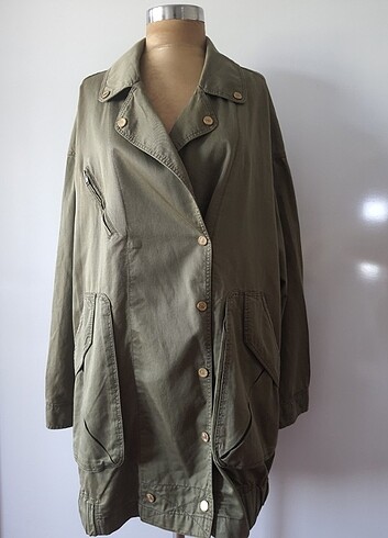 Yesil Parka tipi Mont - Görsel 4