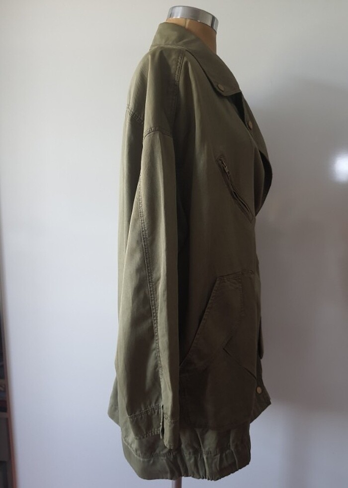 Yesil Parka tipi Mont  - Görsel 2