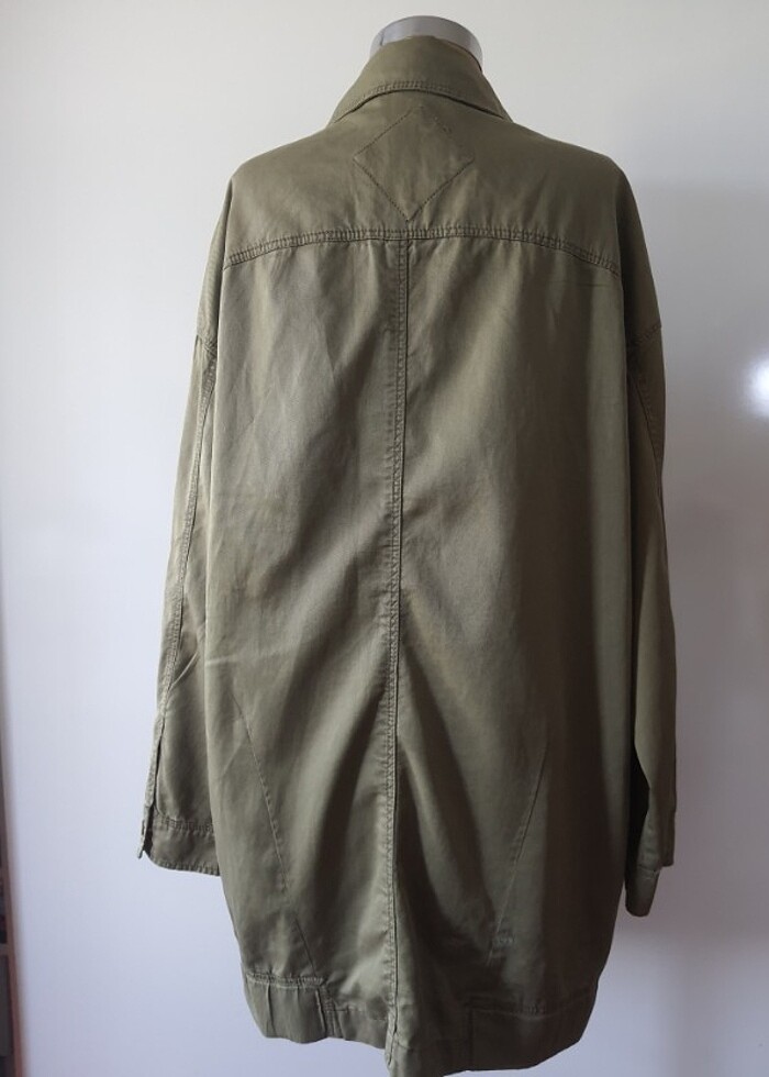 Yesil Parka tipi Mont  - Görsel 5