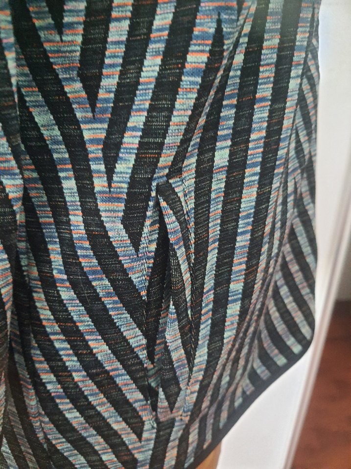 Koton Ebru Şallı  Desenli Yüksek Yakalı Kadın Ceket - Görsel 4