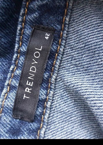 xl Beden Kısa Kollu Lacivert Denim Tulum