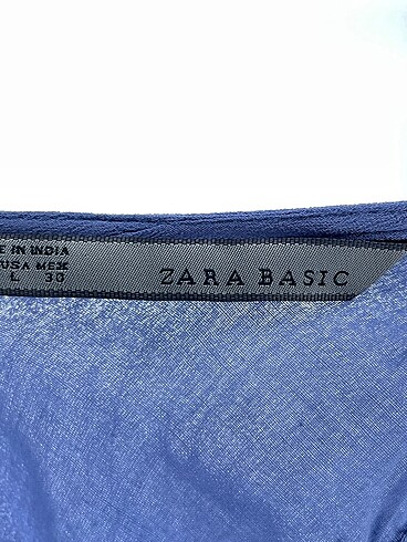 l Beden mavi Renk Zara Kısa Elbise %70 İndirimli.