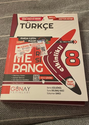 8. Sınıf Türkçe Akıllı Defter Kitap