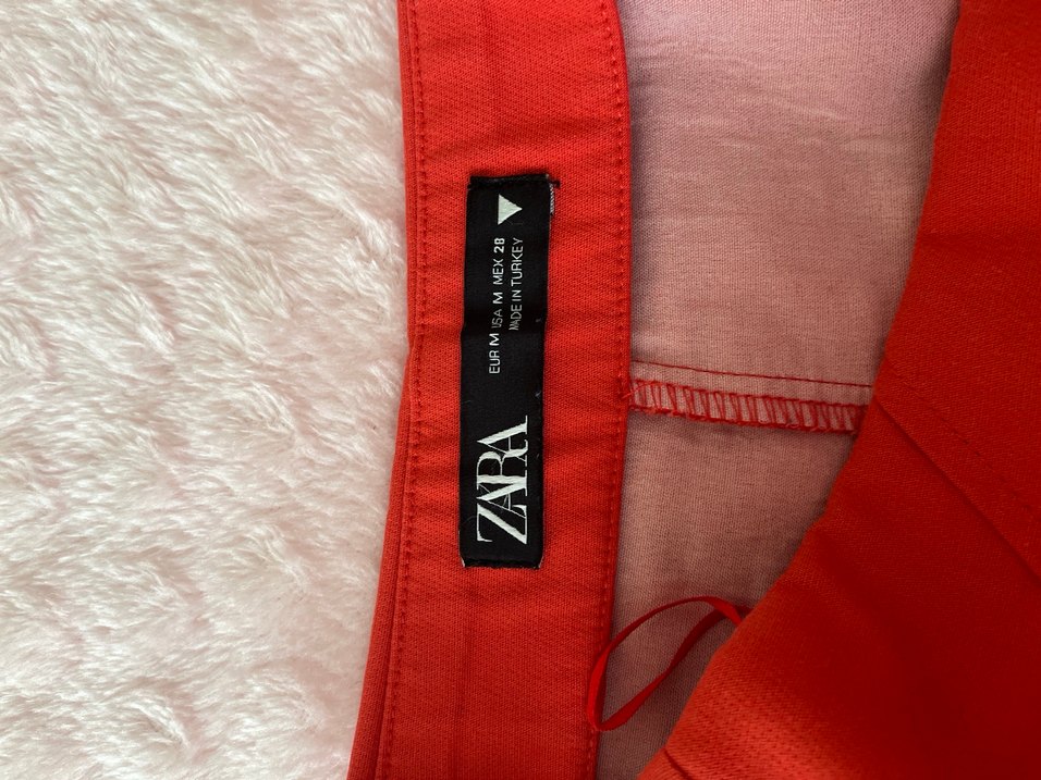 Kırmızı zara şort etek - Görsel 2