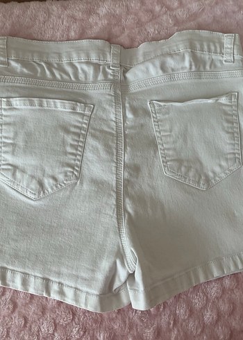 Defacto beyaz kot şort - Görsel 2