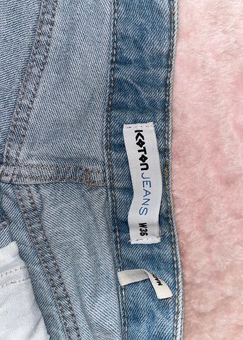 Koton Düğmeli Mavi  Kot Şort - Görsel 2