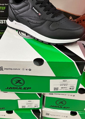 Siyah Erkek Spor Ayakkabı Velcro Bantlı