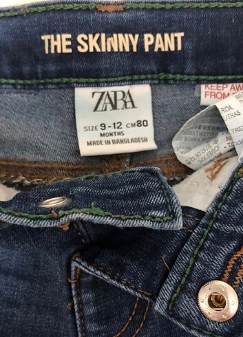 9 Ay Beden Zara bebek pantolon