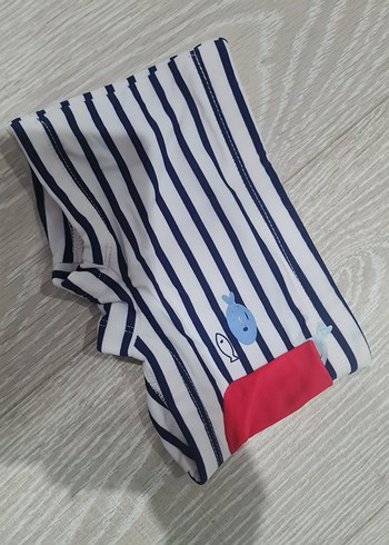 Çizgili ve Balıklı Erkek Çocuk Mayo - Görsel 3