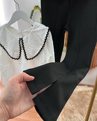 Zara İspanyol paça tayt pantolon