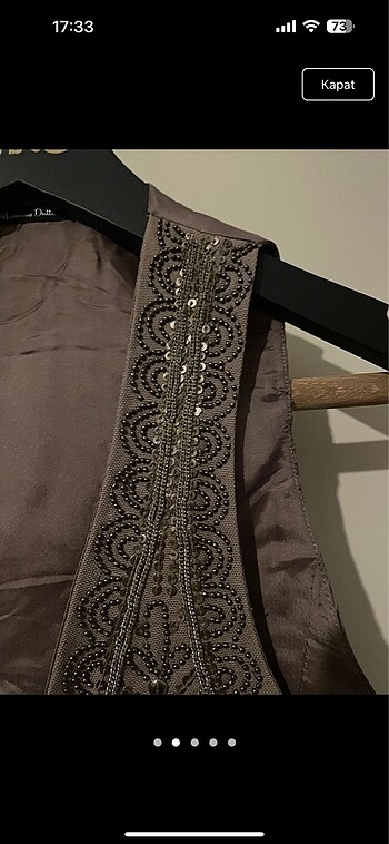 Massimo Dutti Massimo nakışlı yelek