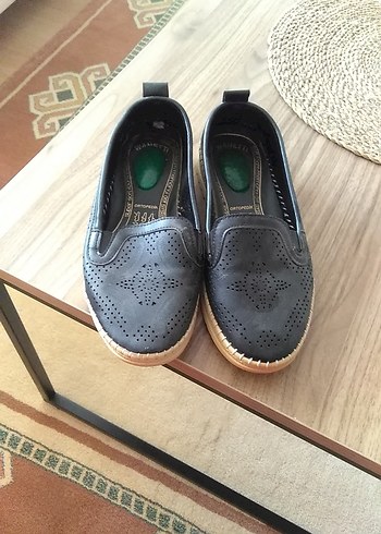 Siyah Dolgu Topuklu Kadın Espadril - Görsel 5